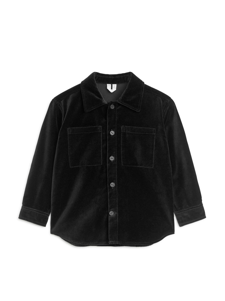 Velvet Overshirt-#272628-5882