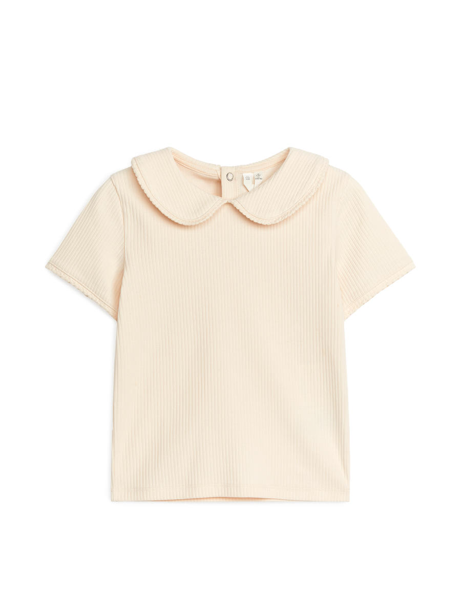 Frill Collar Top - Beige - Regular fit - Children - 1223506001