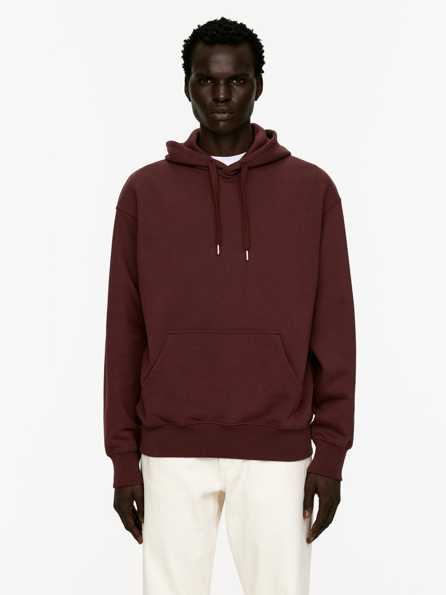 Mens hoodie burgundy best sale