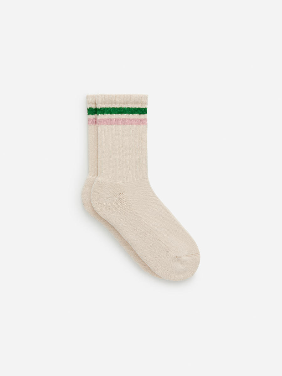 Wackysox Flo Vert Trainer Chaussettes De Sport - Green, Size: Adult Shoe Size 11-14