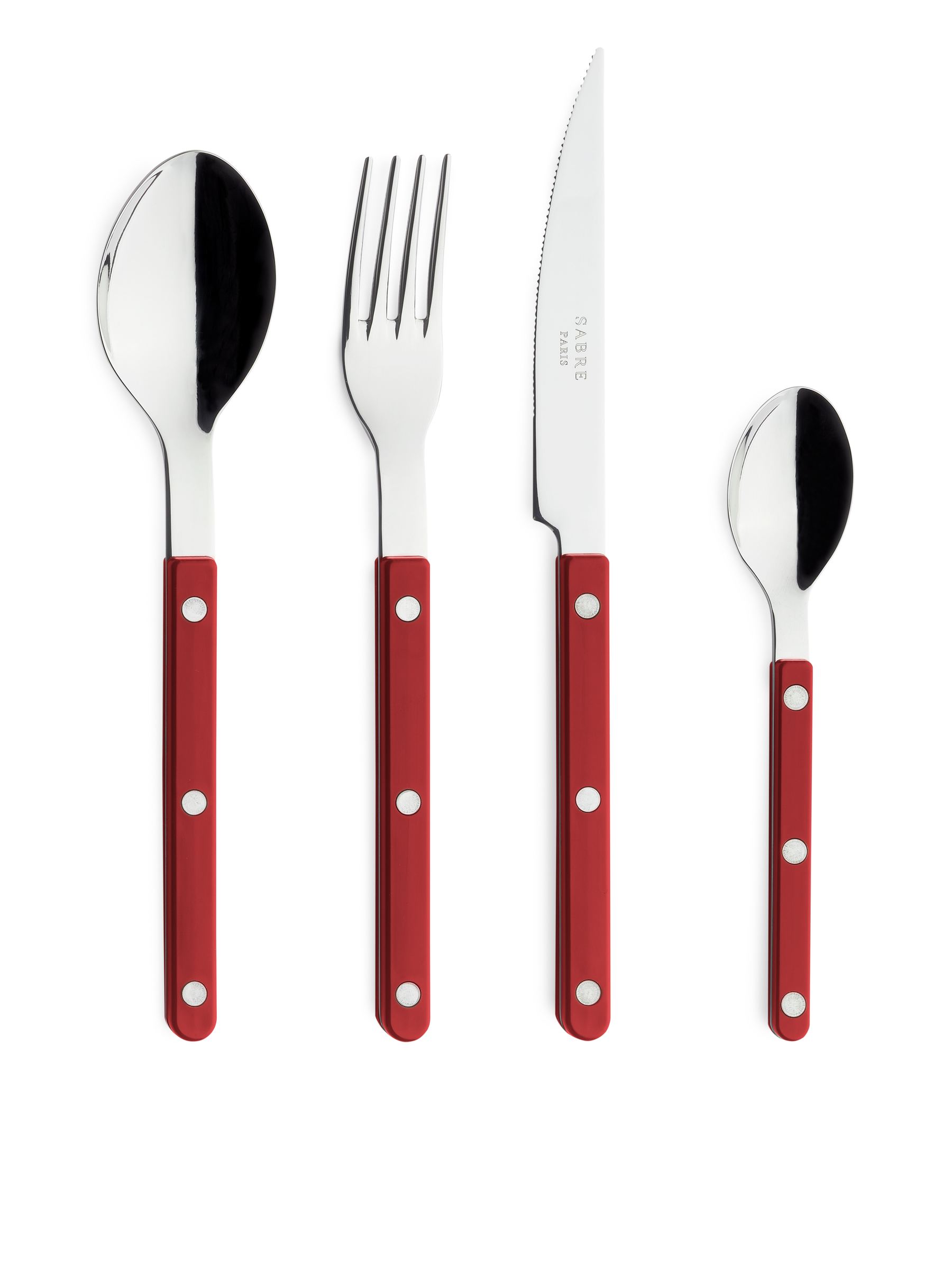 Bistro-Besteck von Sabre Paris - Rot - Homeware - StillMedia/DescriptiveStillLife - 1