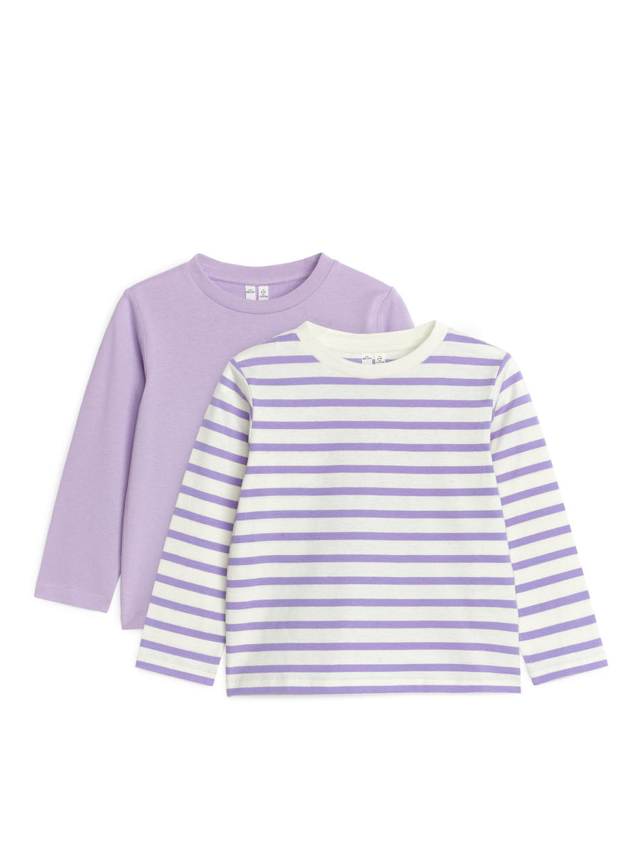 Long-Sleeved T-Shirt Set of 2-#9687B7-2616