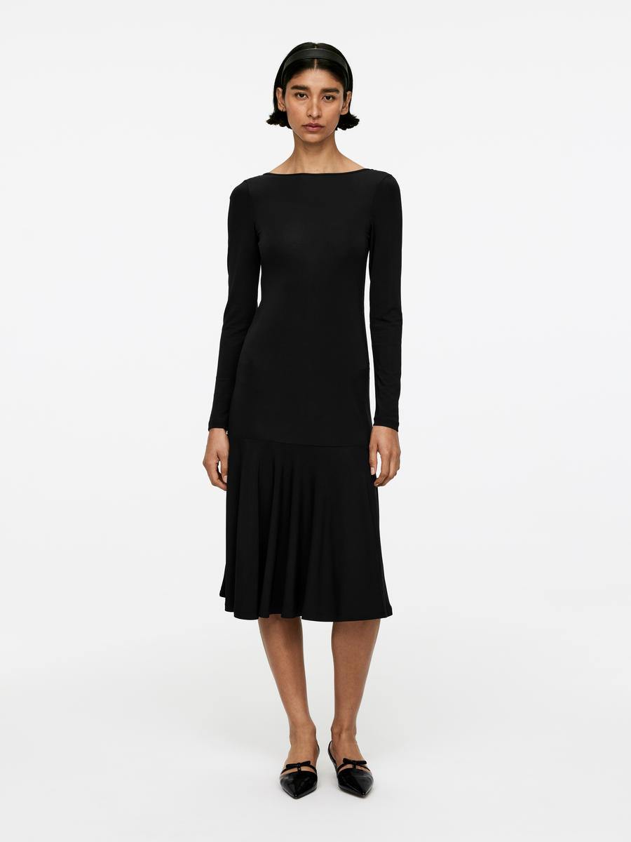 Midi Jersey Dress-#272628-13423