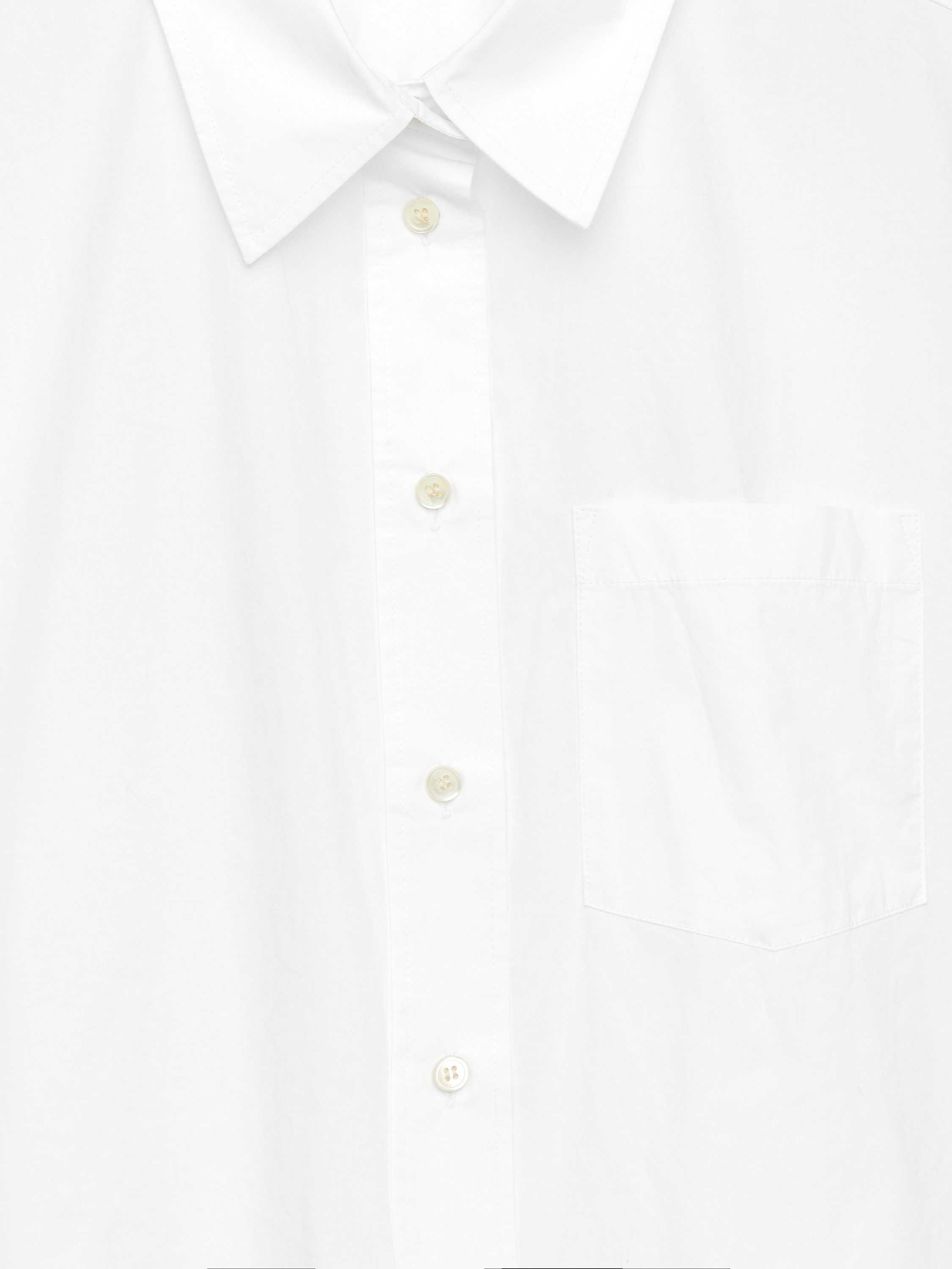 Oversized Cotton Shirt – White – Women – ARKET CH