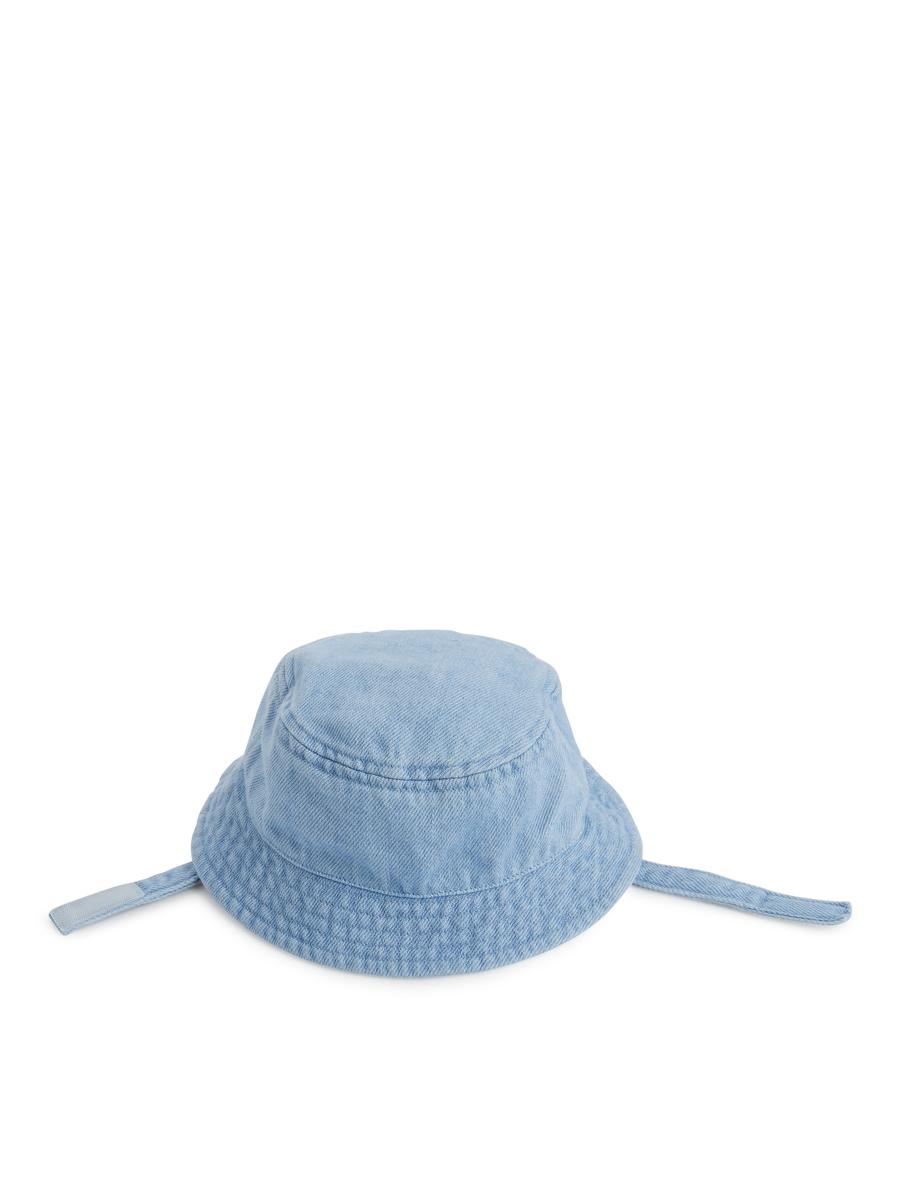 Denim Bucket Hat-#7EA0B6-4635