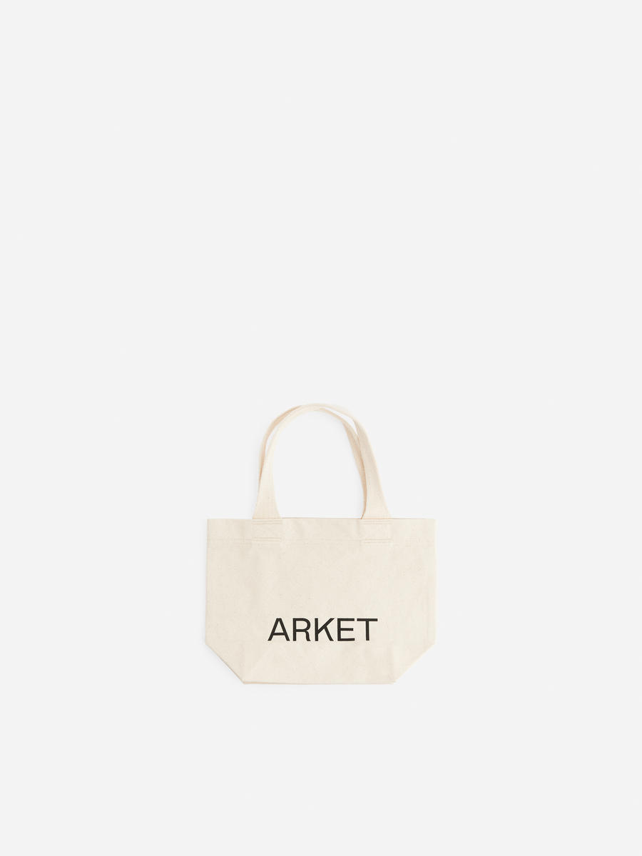 ARKET Mini-Tragetasche aus Canvas-#E8E4D5-13241