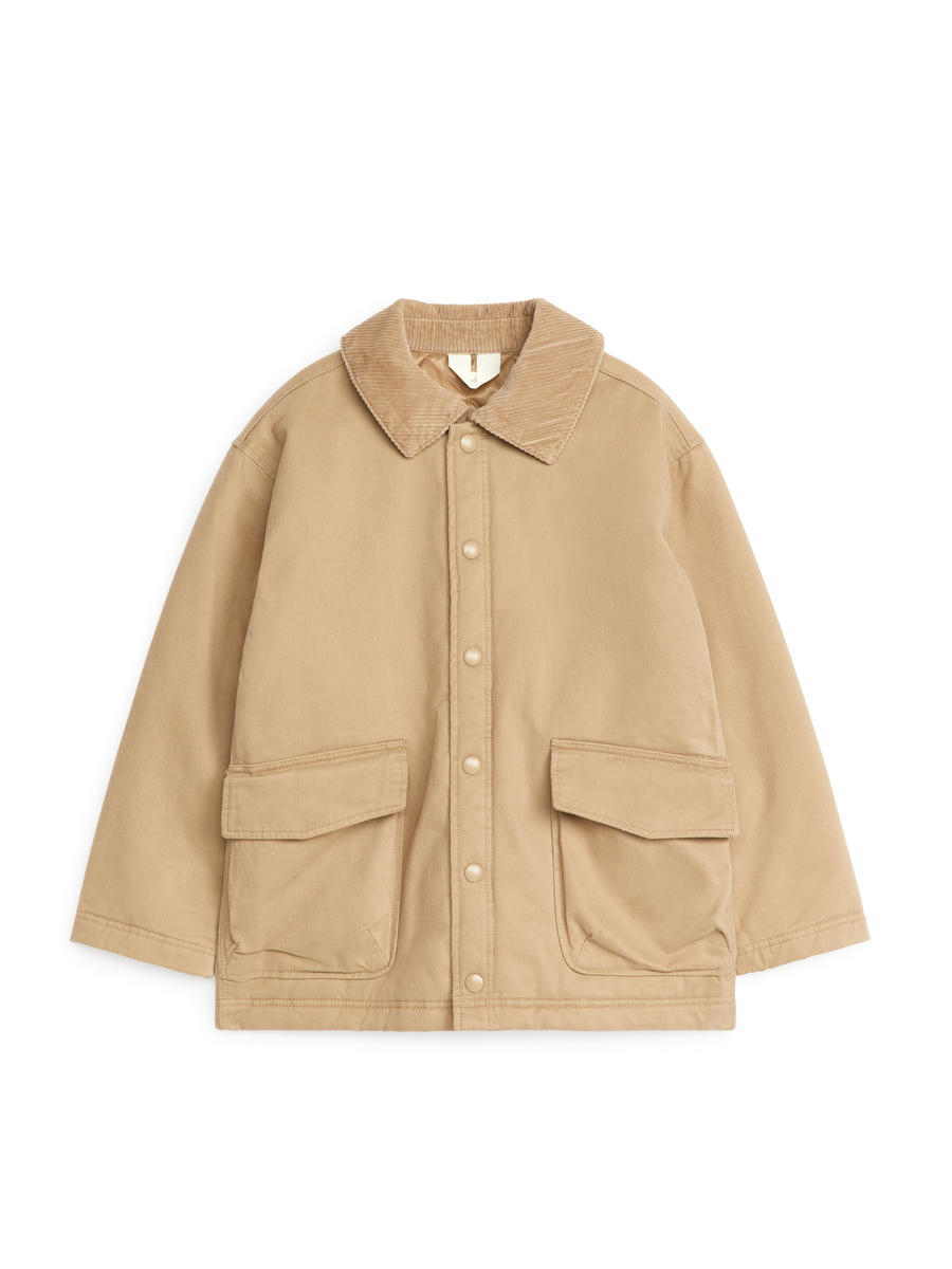 Corduroy Collar Jacket-#A49578-6094