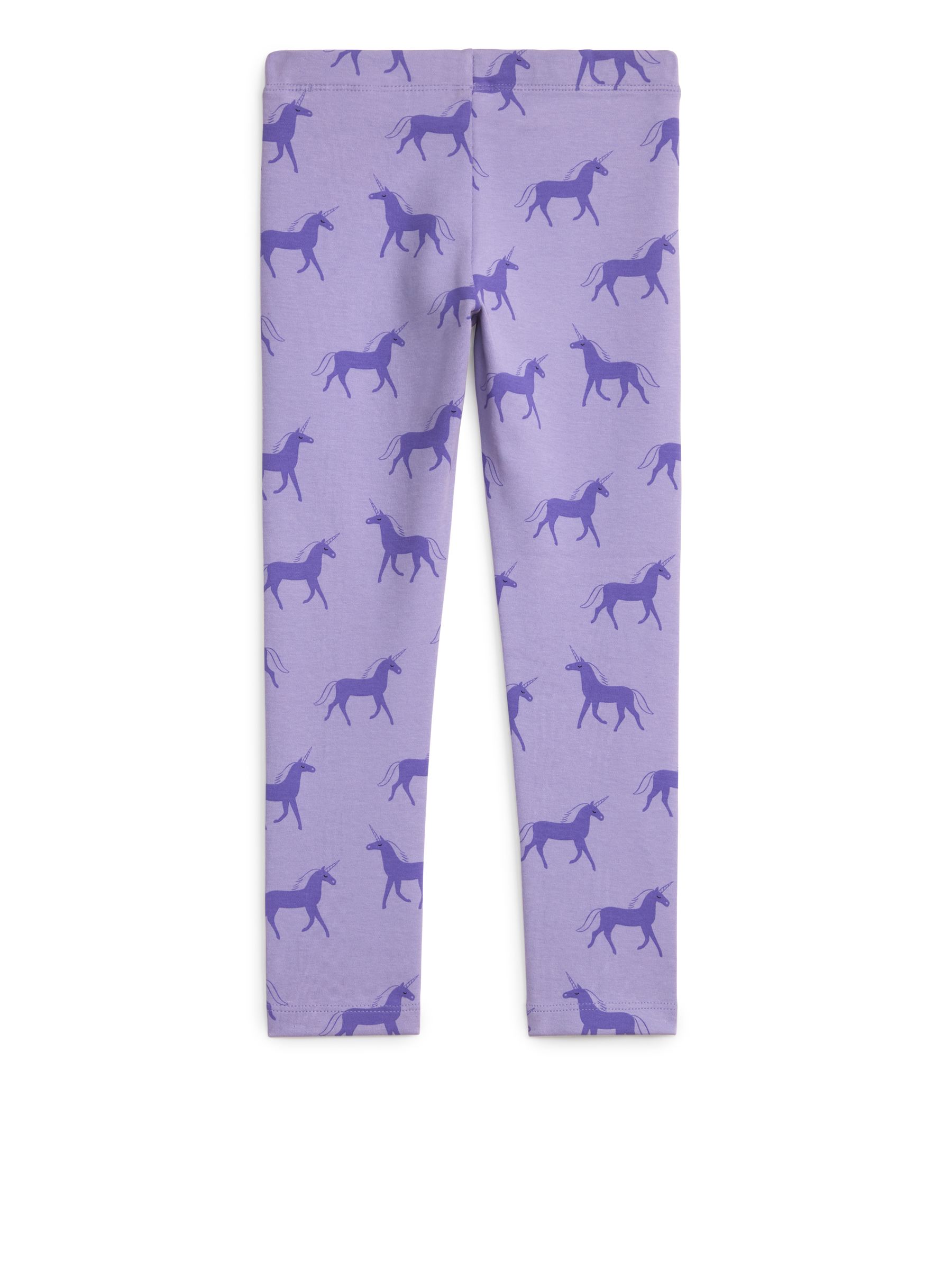 Dżersejowe legginsy - Lilac/Unicorns - Wąski fason - Children - StillMedia/DescriptiveStillLife - 2