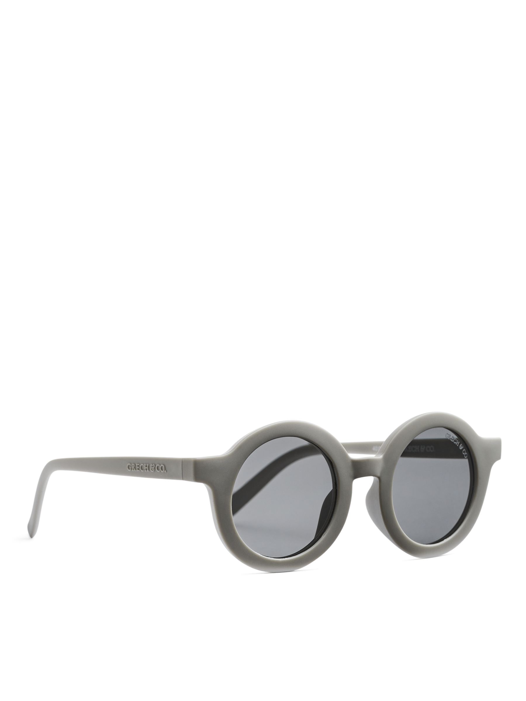 GRECH & CO. Round Polarised Sunglasses-#A3ACA9-11806