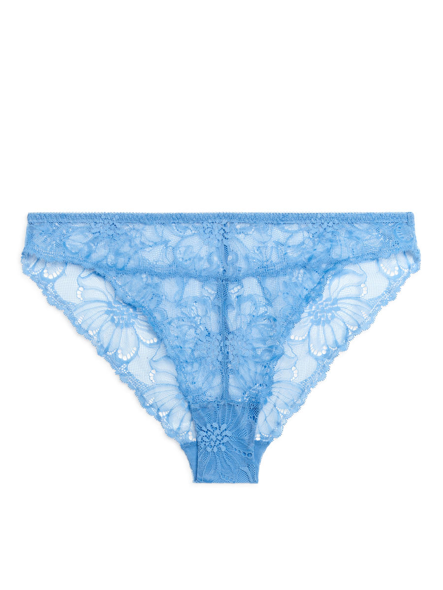 Lace Briefs - Blue - Regular fit - Women - 0991918010