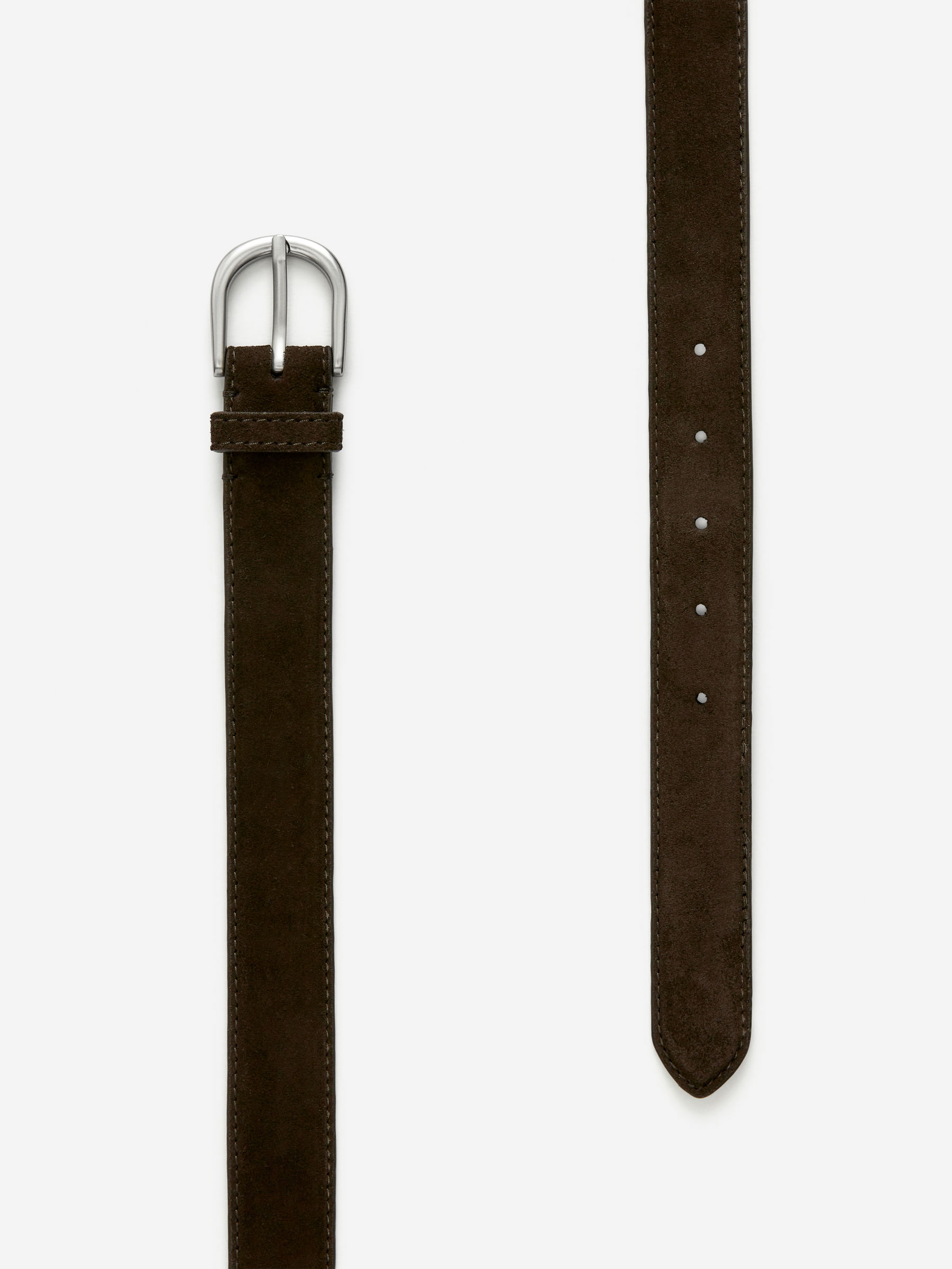 Slim Leather Belt - Brown - Men - StillMedia/DescriptiveDetail - 1