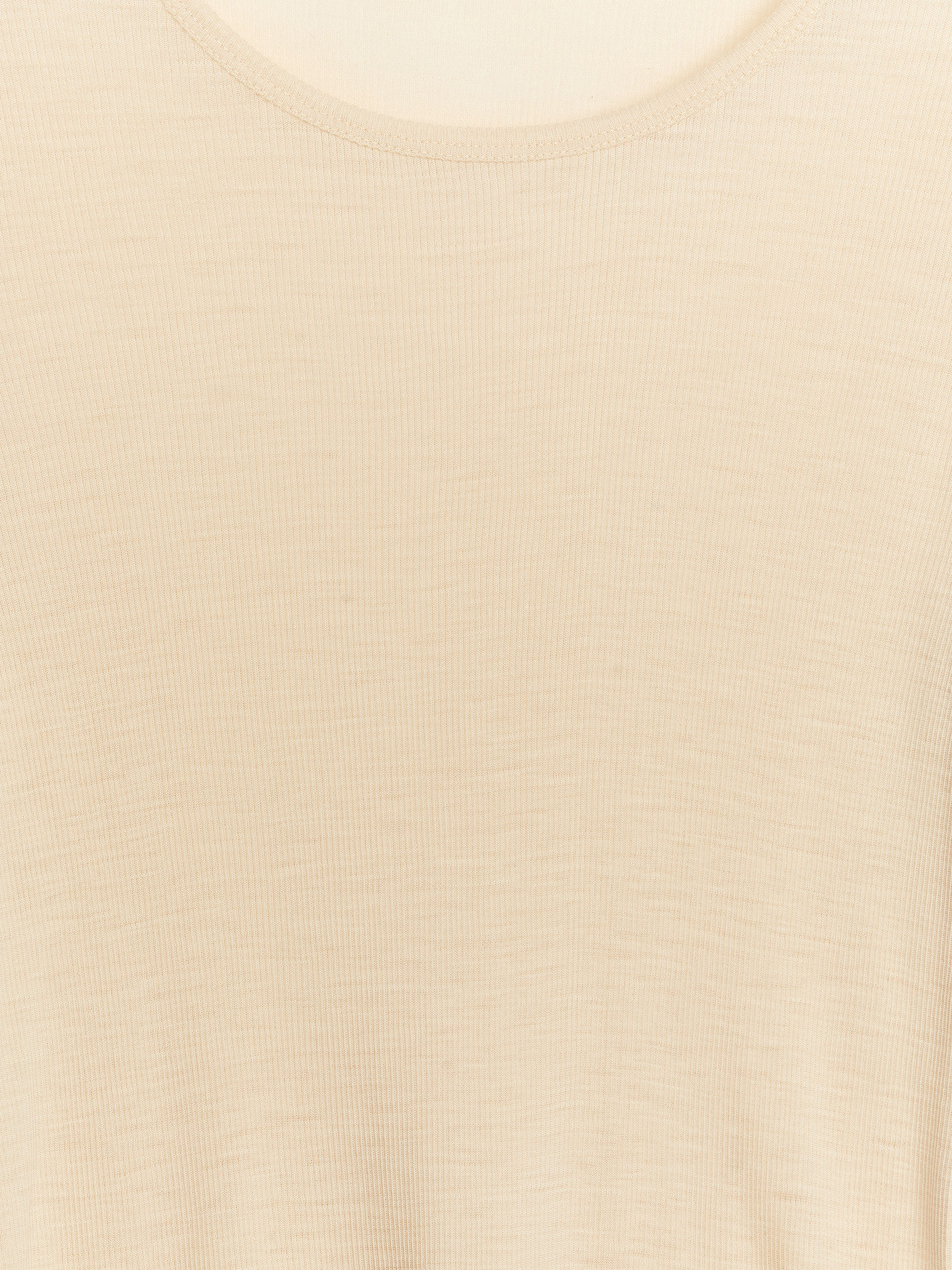 Top de lana de canalé - Beige - Corte ajustado - Women - StillMedia/DescriptiveDetail - 2