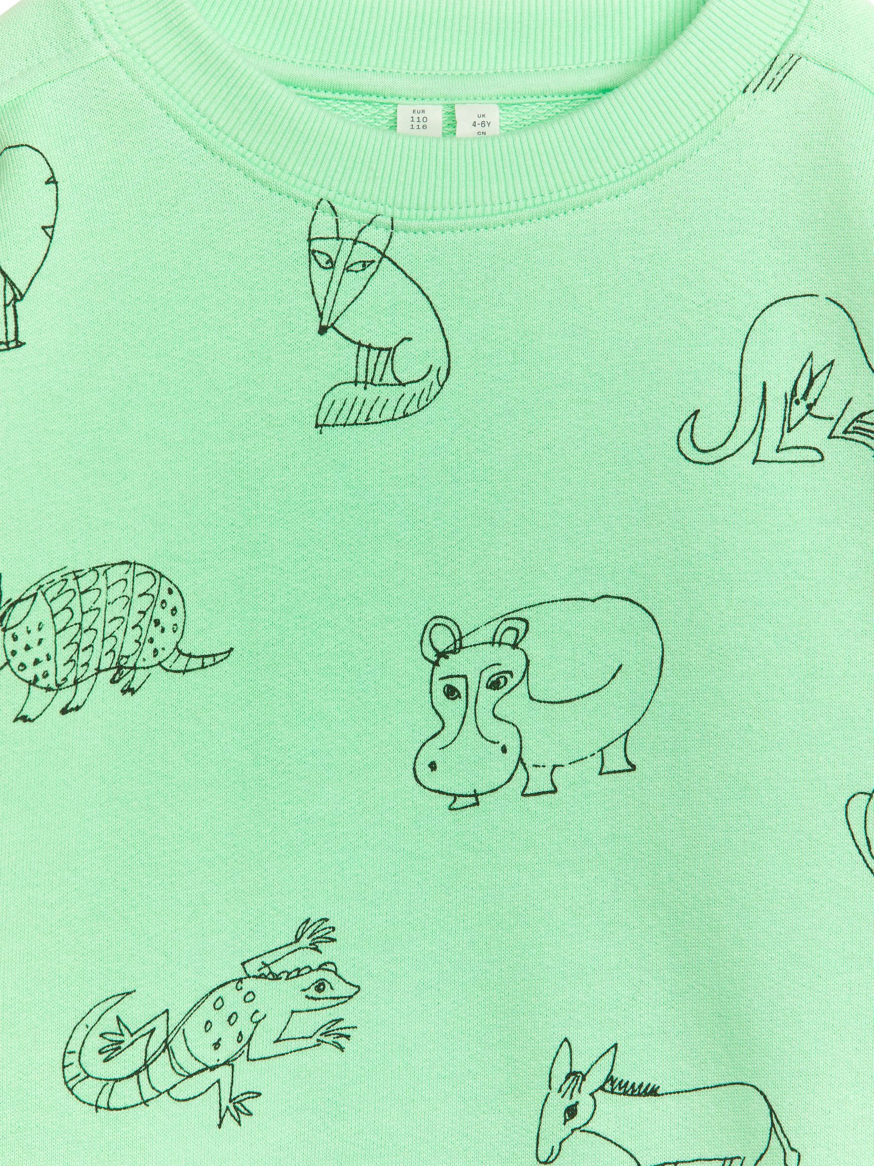 Felpa con stampa ARKET and Lisa Larson - Verde - Relaxed fit - Children - StillMedia/DescriptiveDetail - 1