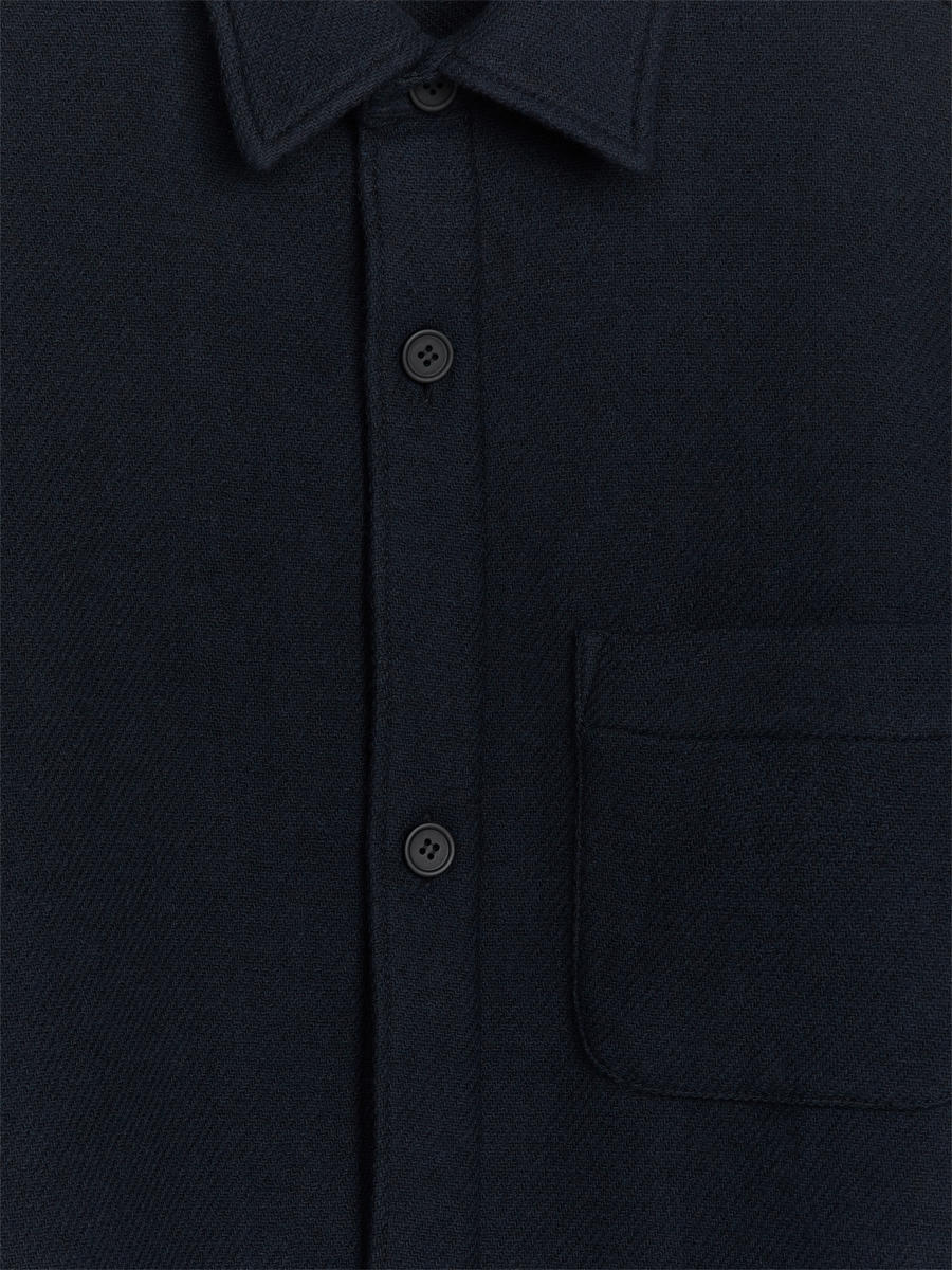 Wool-Blend Shirt-#21273C-13338