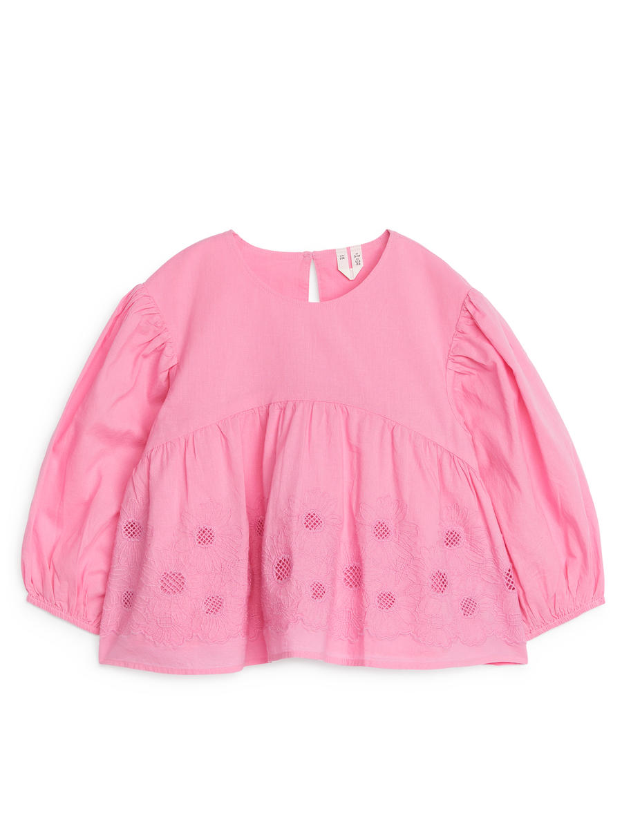 Puff Sleeve Blouse - Pink - Regular fit - Children - 1220560001