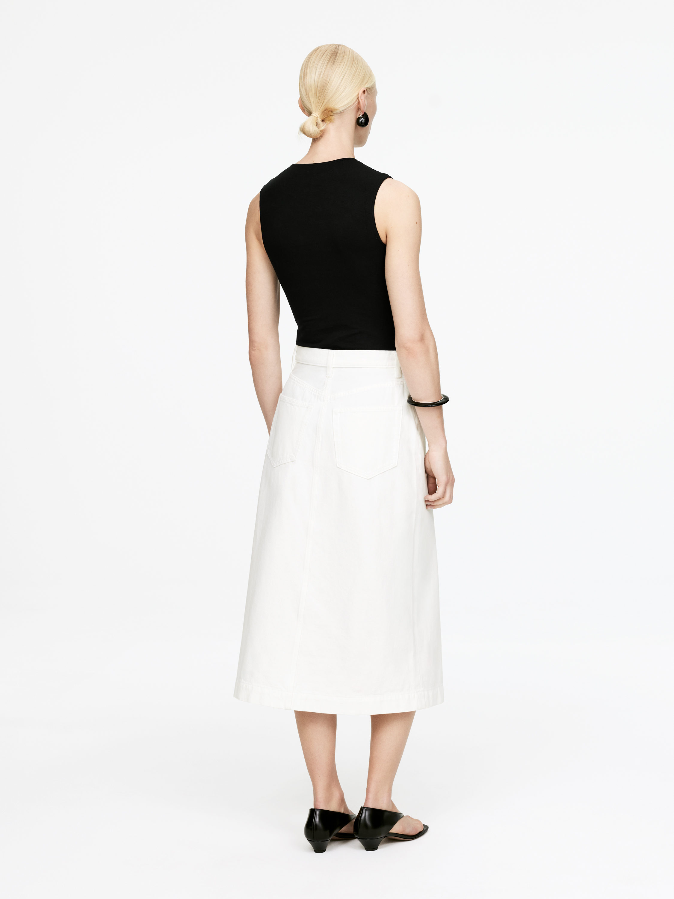 スカート papier Enfant wrapped skirt / White papier Enfant wrapped skirt / White