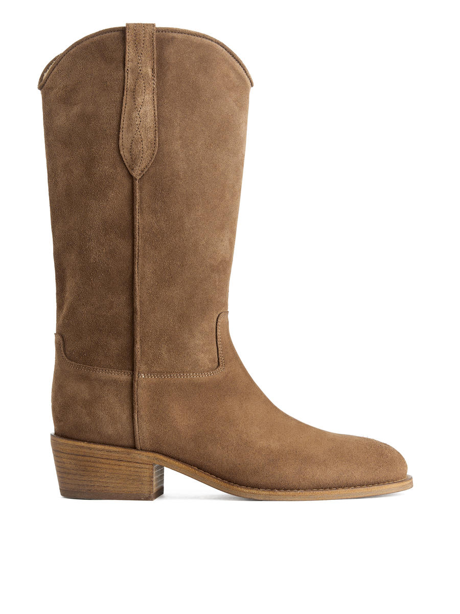 Suede Boots - Brown - Women - 1195946002