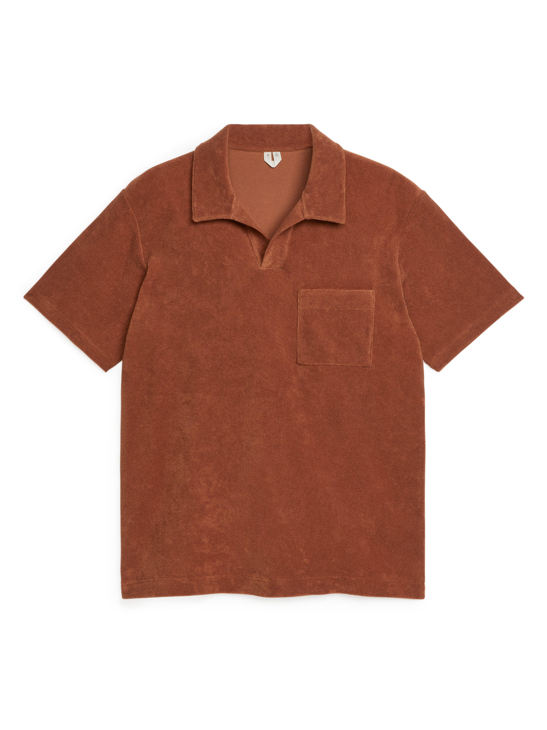 Poloshirt aus Baumwollfrottee-#7D5642-1979