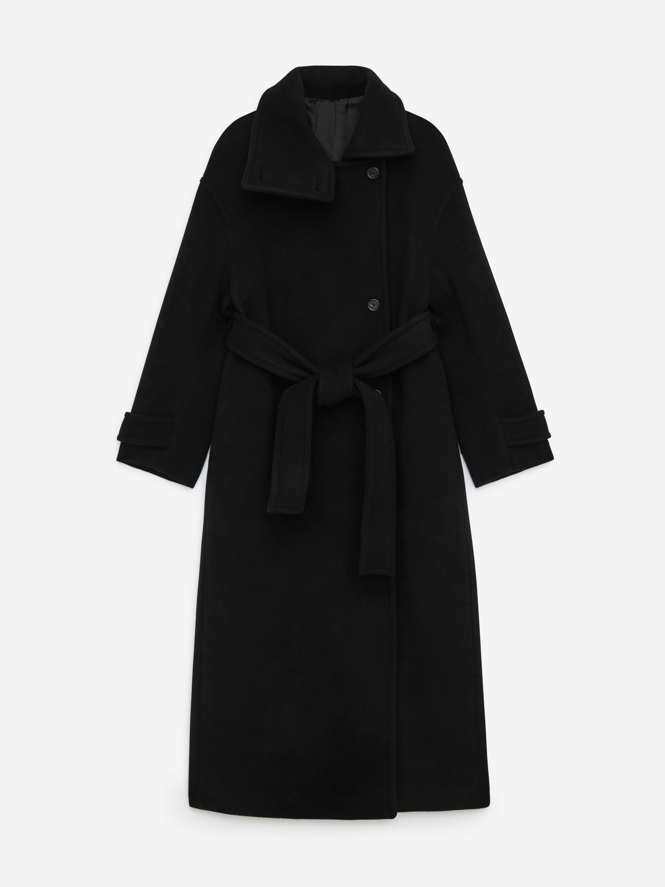 Oversized Wool-Blend Coat – Black – Women – ARKET GB