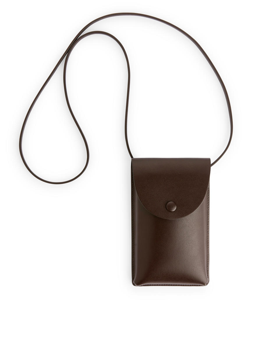 Leather Phone Case-#52453E-12858