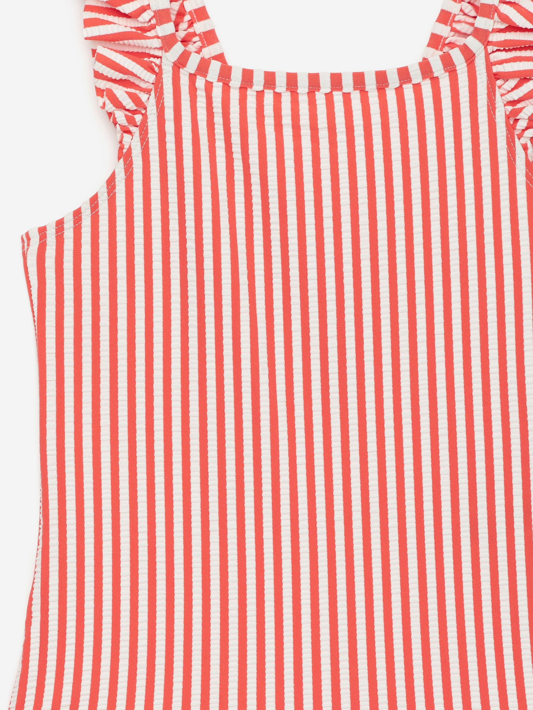 Badeanzug aus Seersucker - Weiß/Rot - Regular Fit - Kinder - StillMedia/DescriptiveDetail - 2