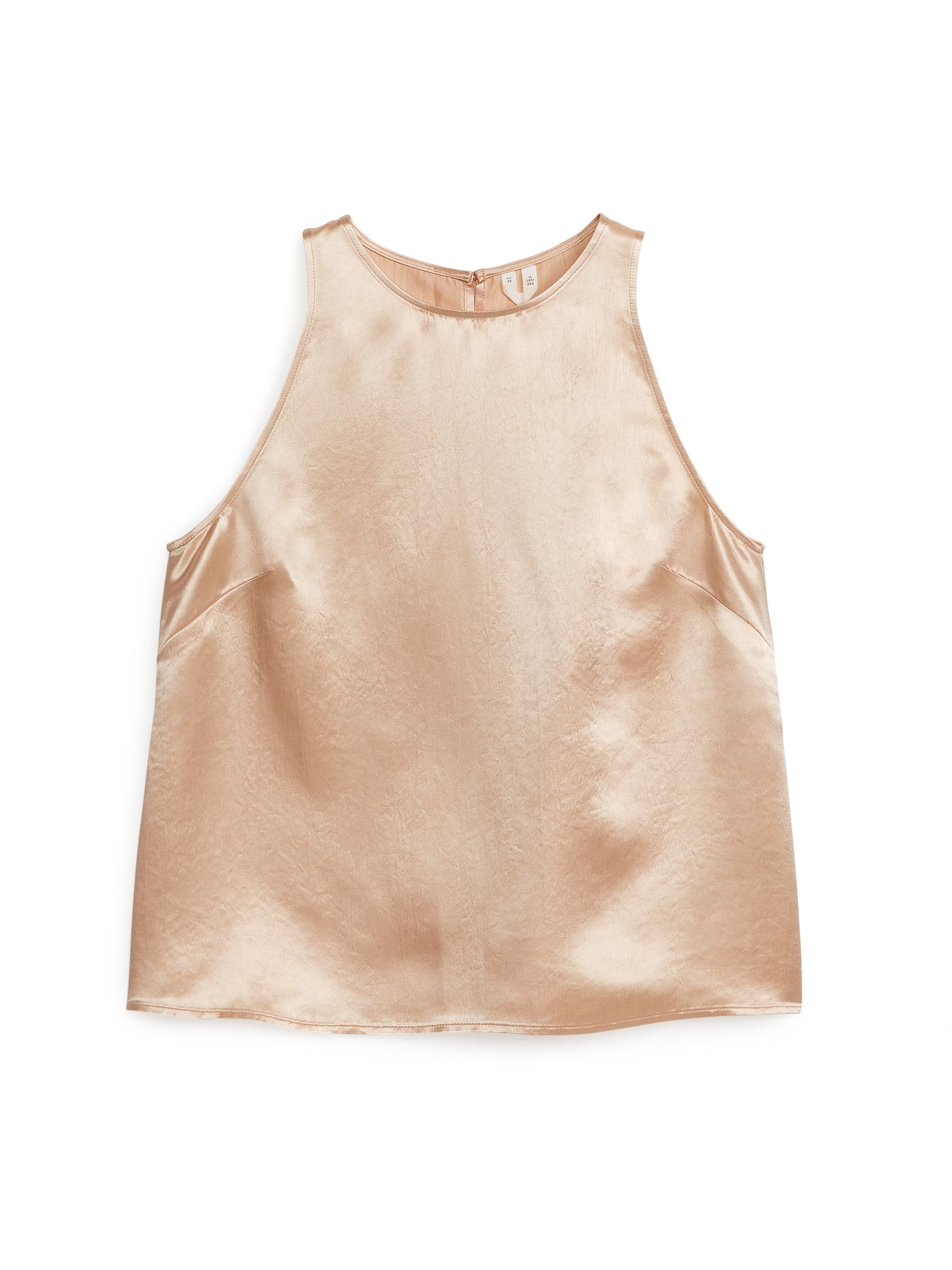 Ärmelloses Satinoberteil - Beige - Damen - StillMedia/DescriptiveStillLife - 1