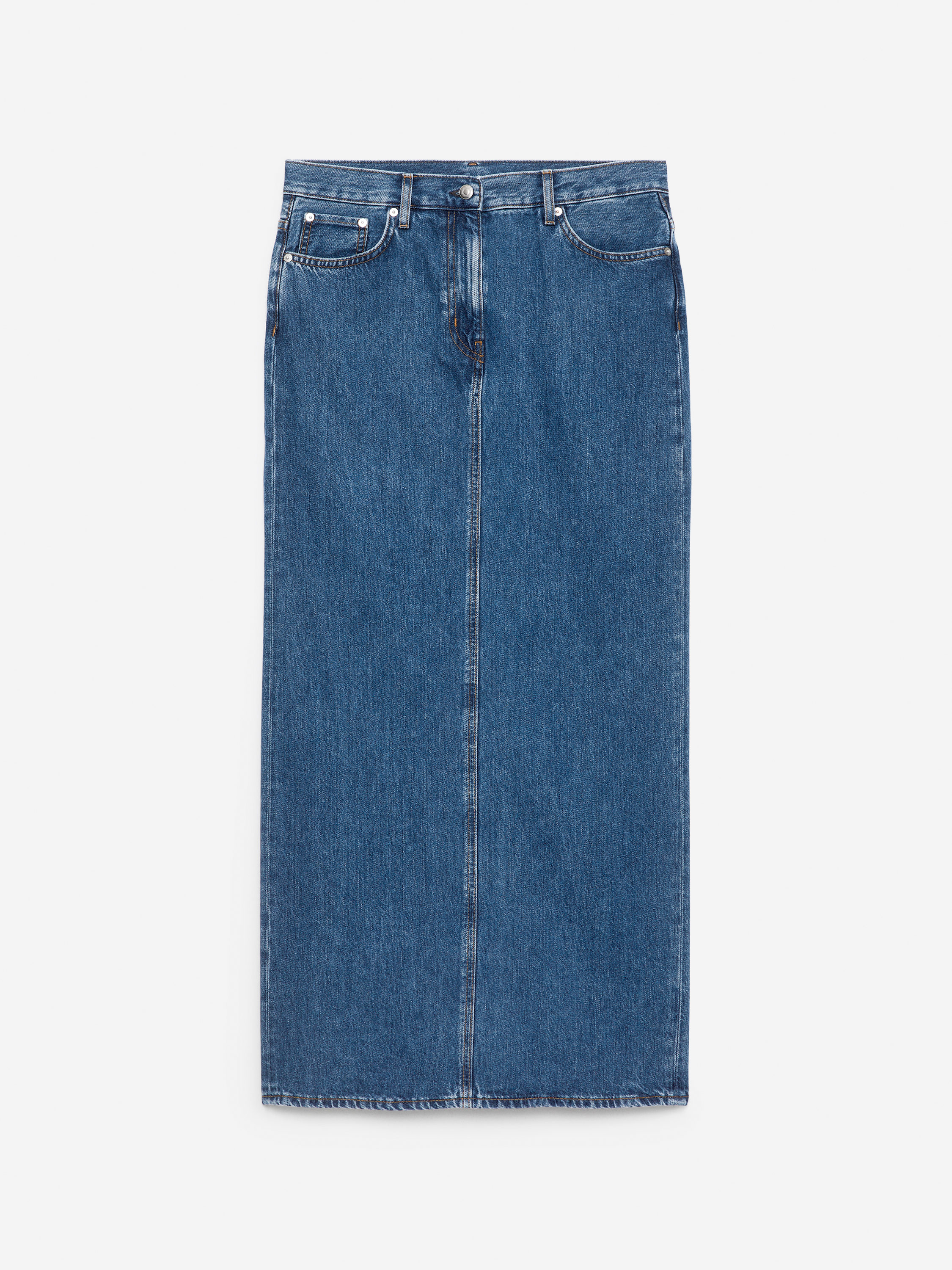 Maxi Denim Skirt – Blue – Women – ARKET NL