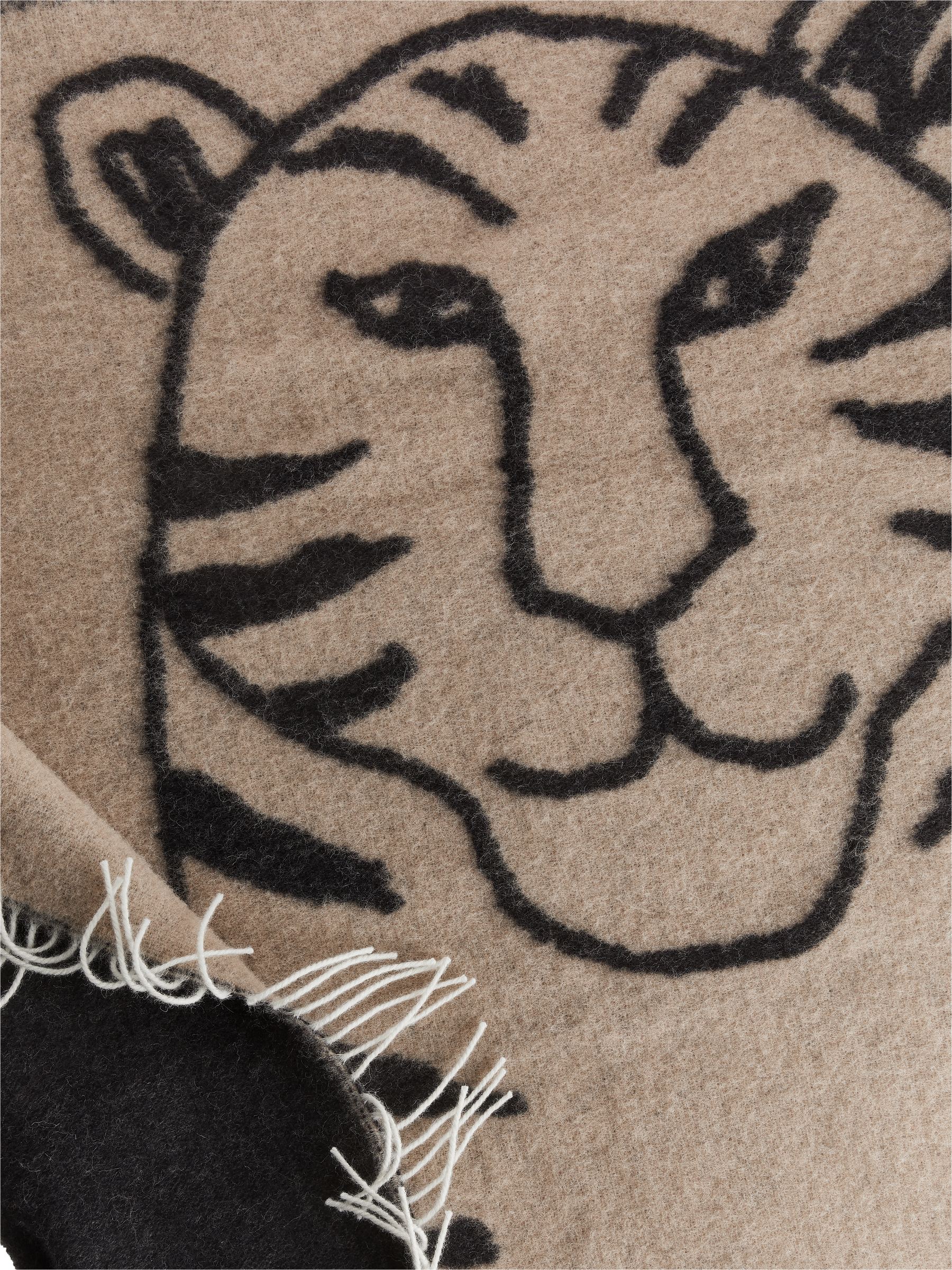 Manta de lana de ARKET and Lisa Larson - Beige/negro - Homeware - StillMedia/DescriptiveDetail - 1