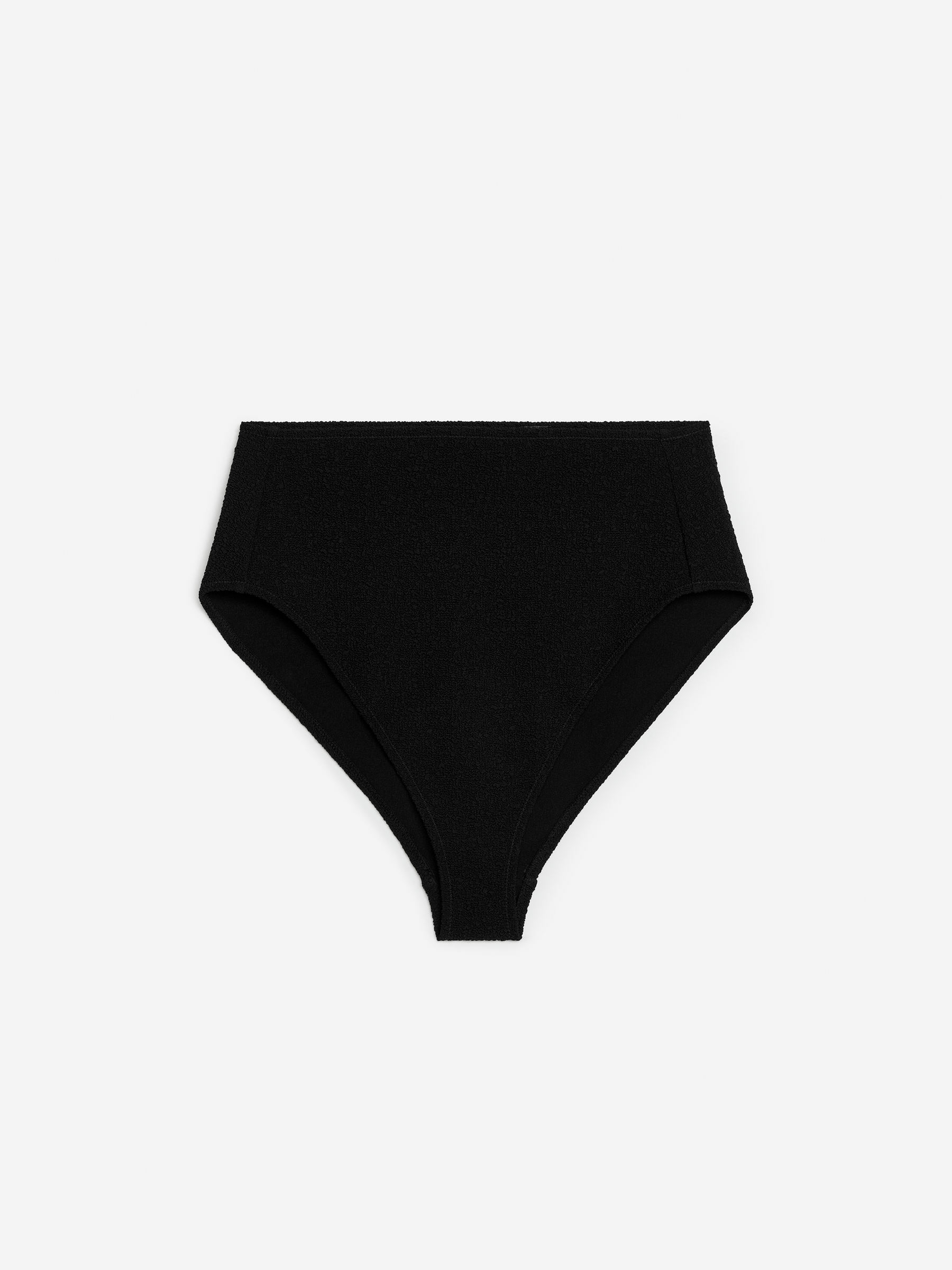 Crinkle Bikini Bottom-Black-7833