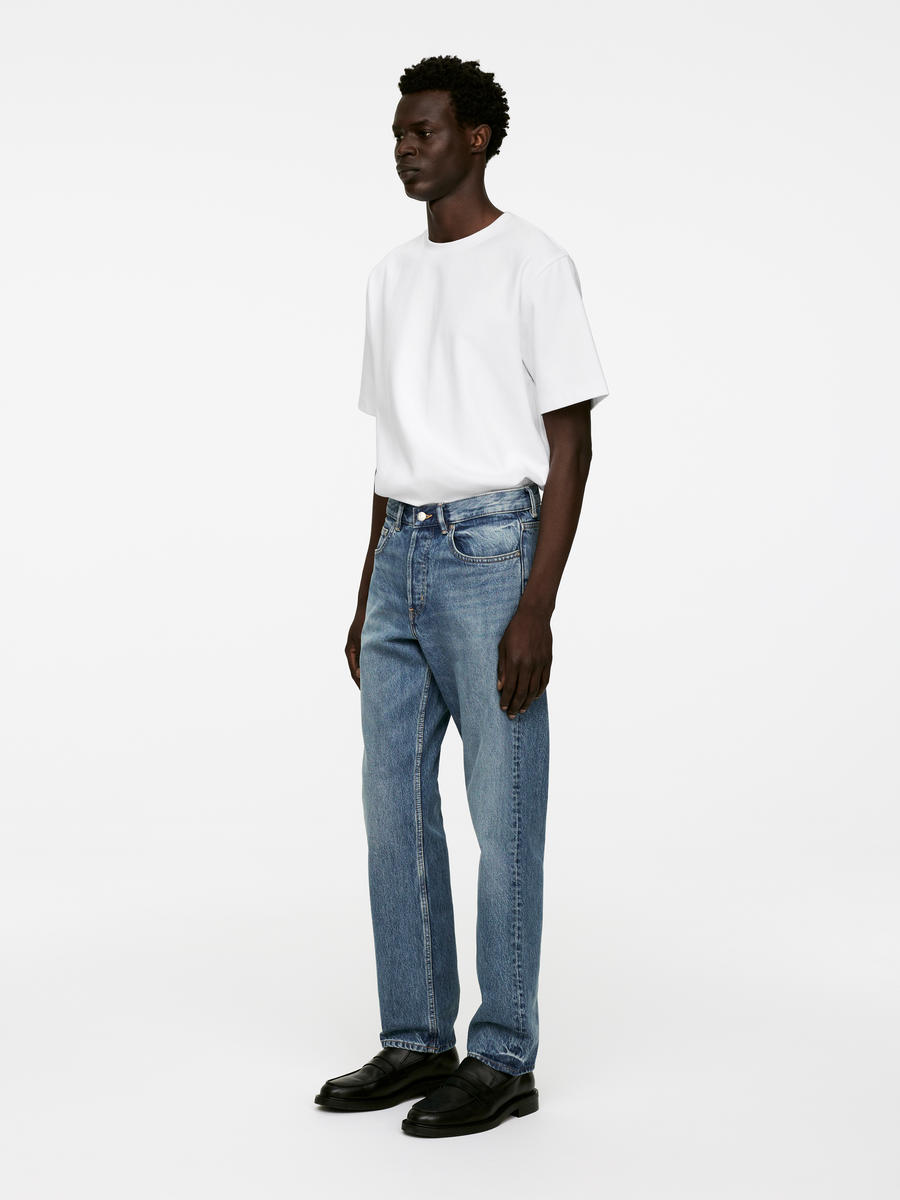 Men's loose straight jeans online