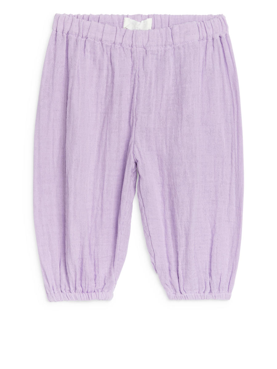 Pantalon en mousseline de coton - Mauve - Loose fit - Enfant - 1170835004