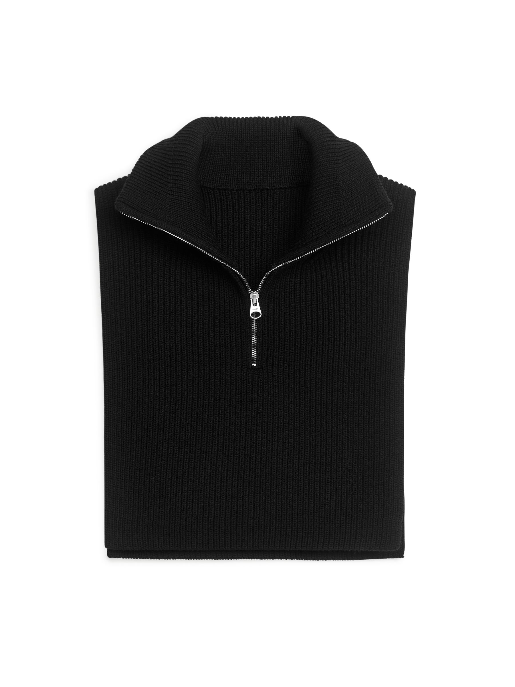 Cuello babero con media cremallera - Negro - Men - StillMedia/DescriptiveStillLife - 1