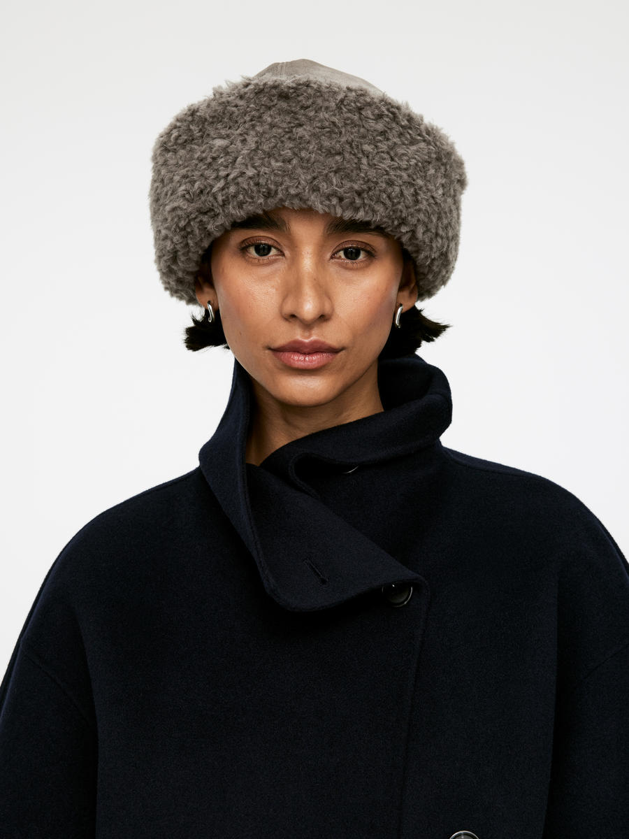 Suede Winter Hat-#6C655F-13333