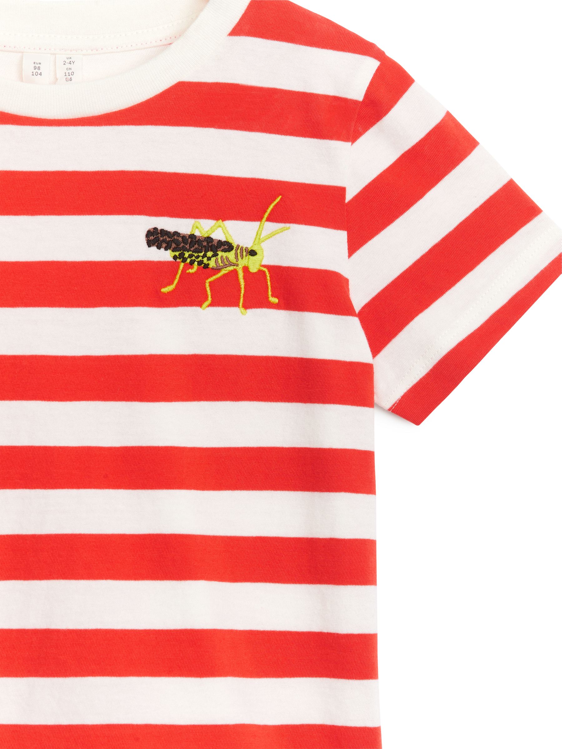 Insect Badge T-Shirt - Orange/Grasshopper - Regular fit - Children - StillMedia/DescriptiveDetail - 1