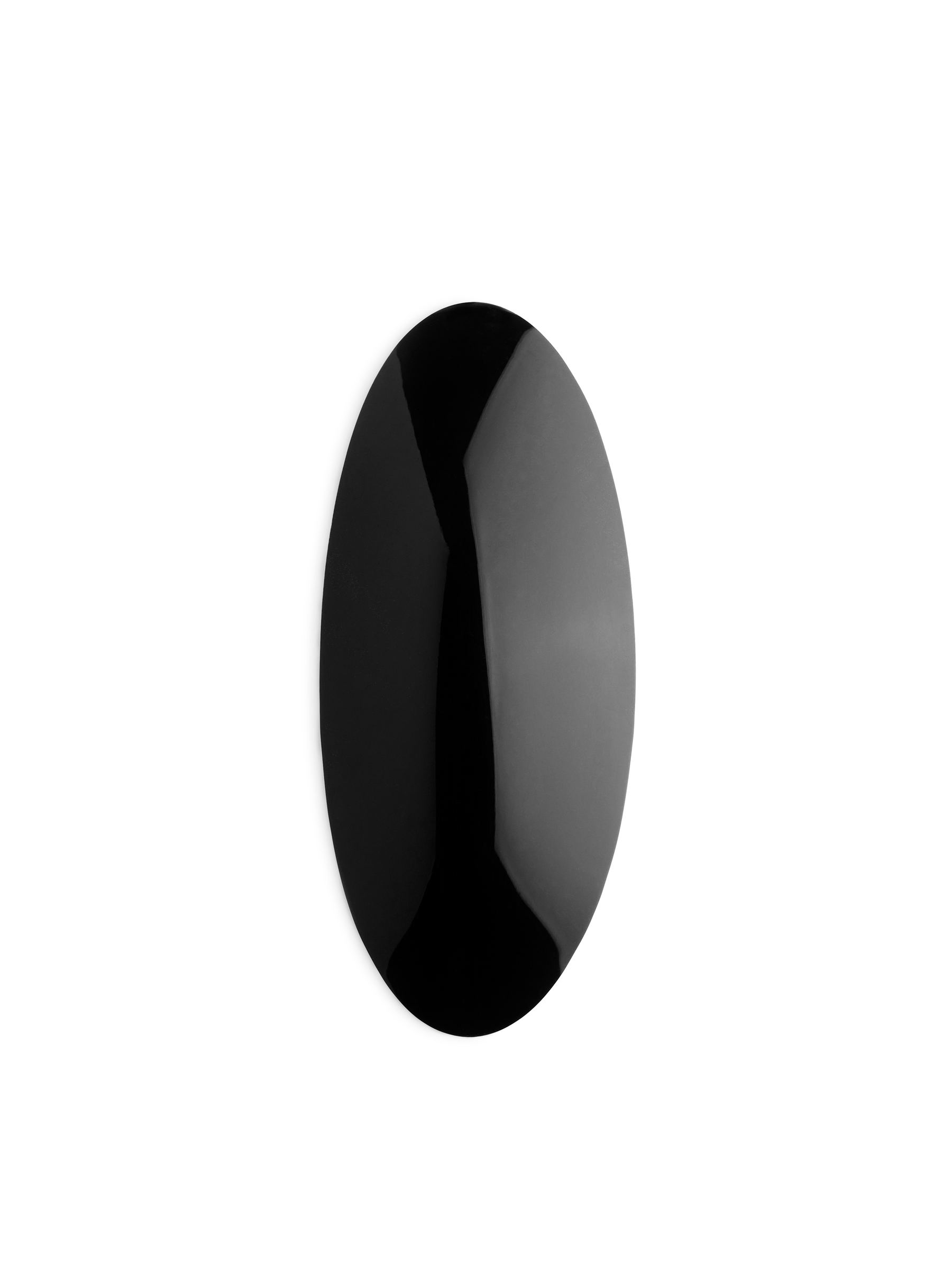 Oval Hair Barrette - Black - Women - StillMedia/DescriptiveStillLife - 2