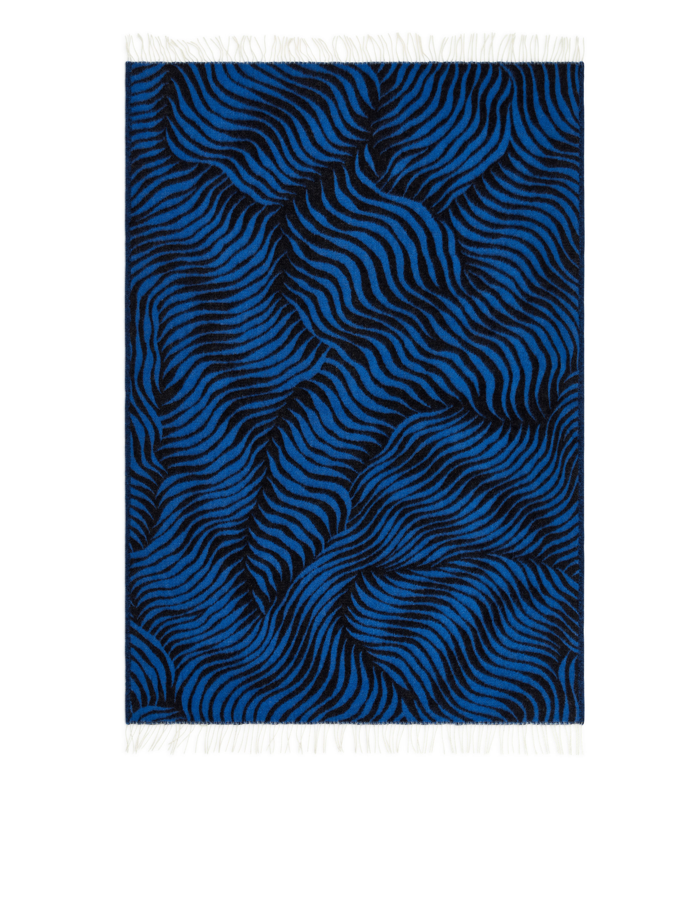 ARKET Klippan Blanket 青 Klippan Wool Blanket - White/Blue - ARKET