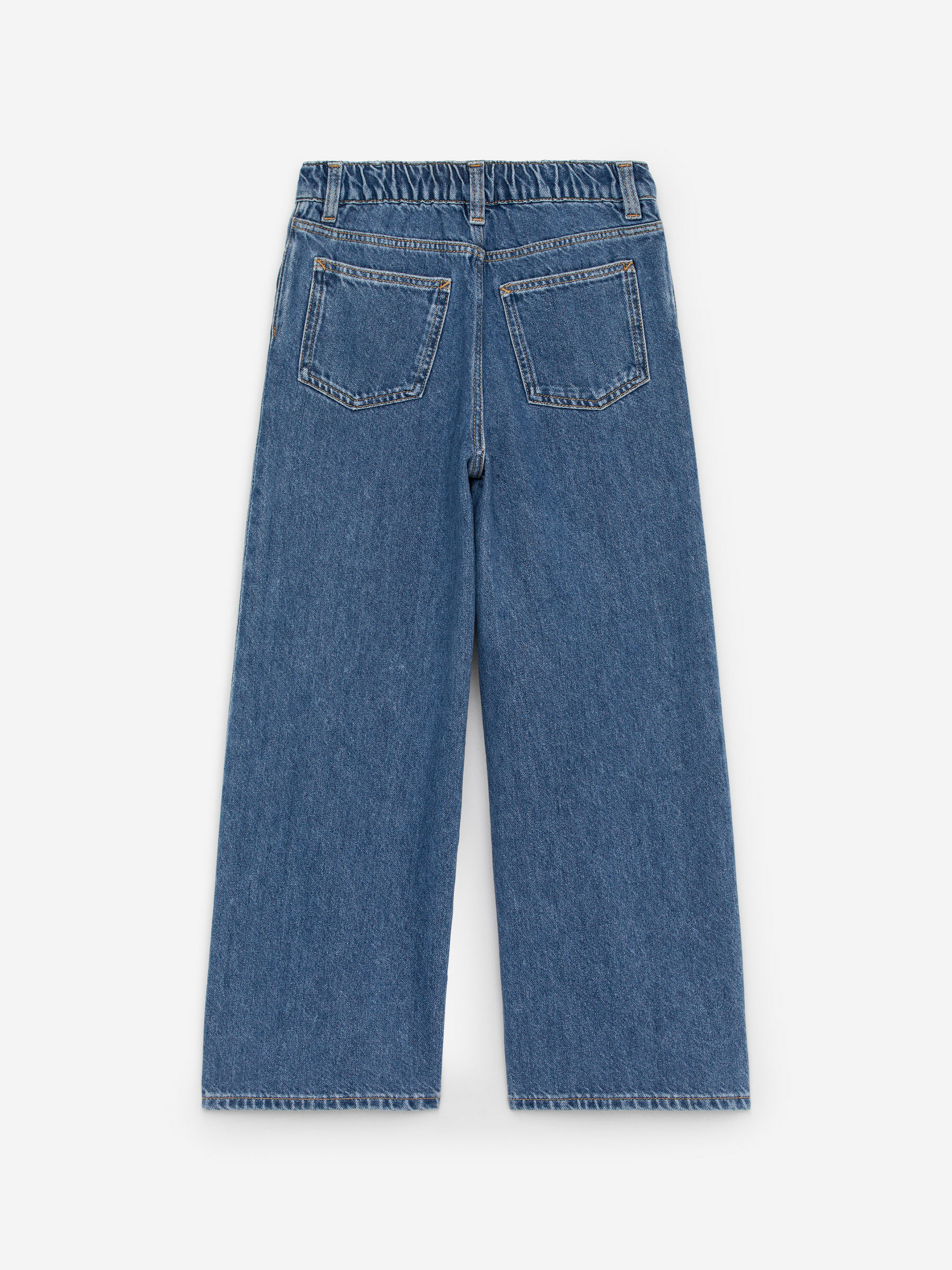 Wide Denim Trousers-#40427C-14471