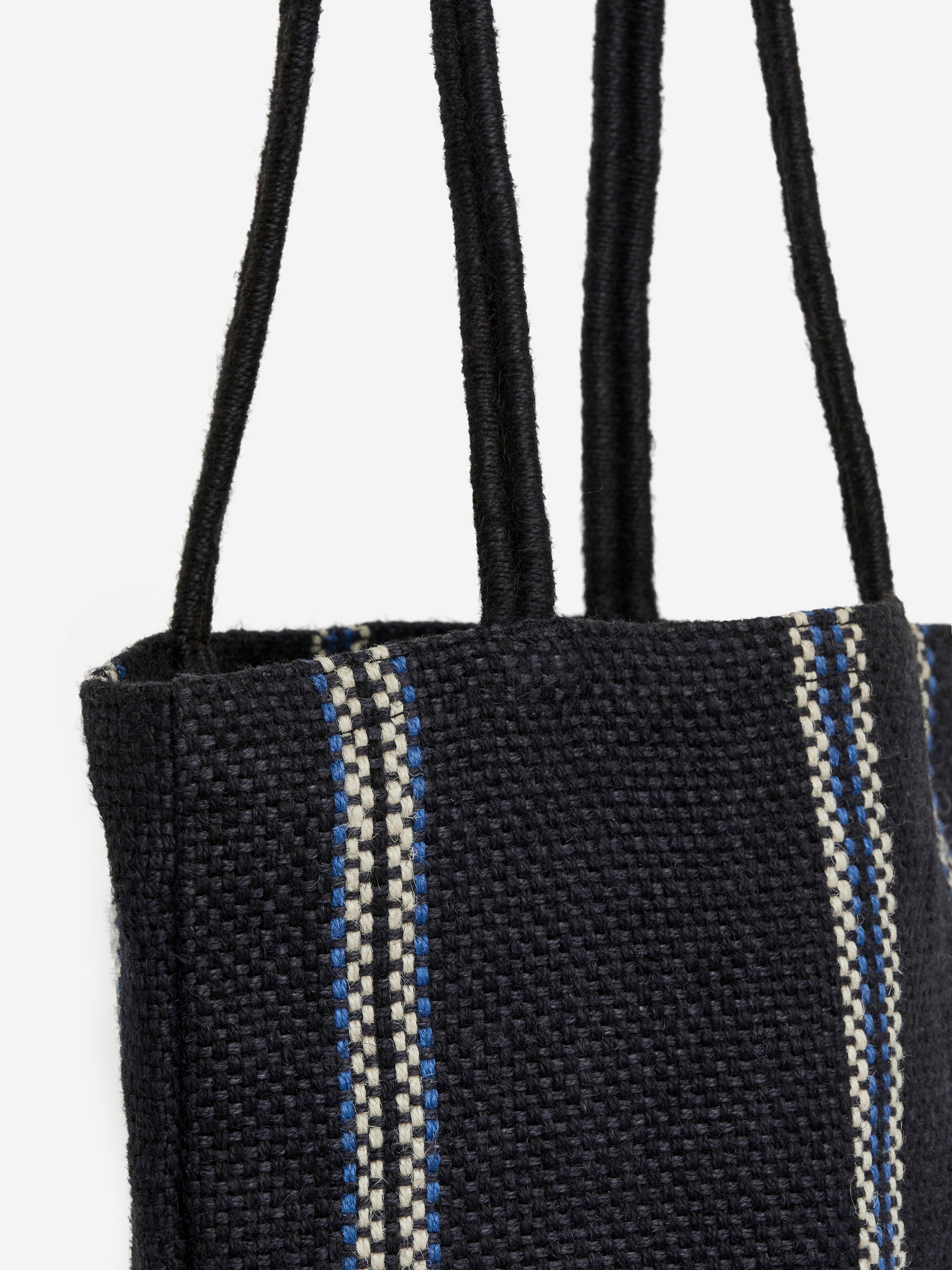 Jute Tote Bag - Blue/Striped - Homeware - StillMedia/DescriptiveDetail - 3