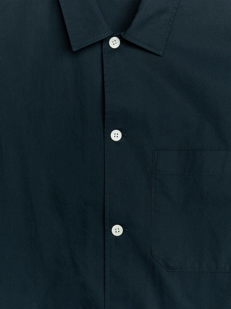 Relaxed Poplin Shirt-#2F3237-6432