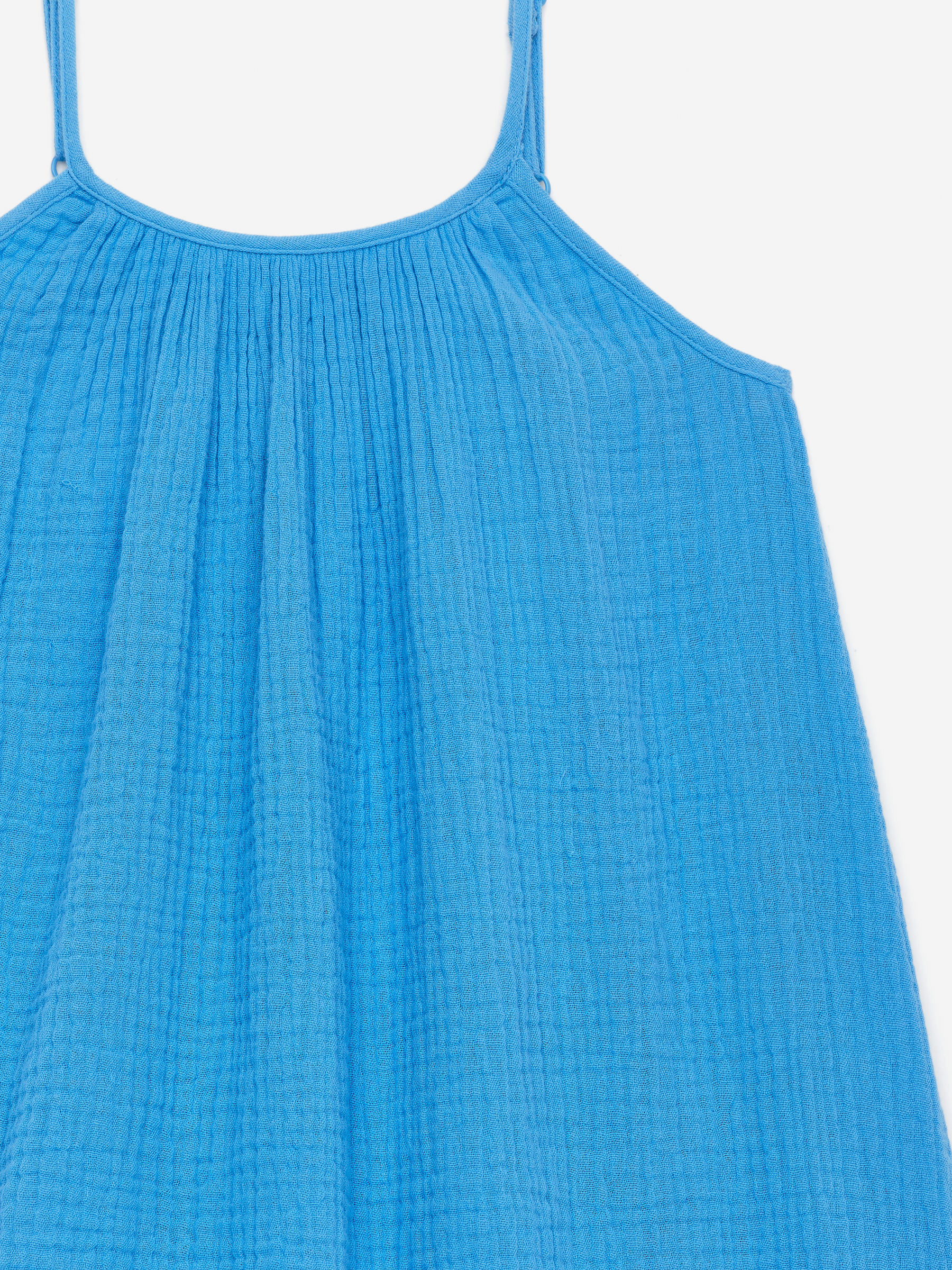 Muslin Strap Dress - Blue - Loose fit - Children - StillMedia/DescriptiveDetail - 2