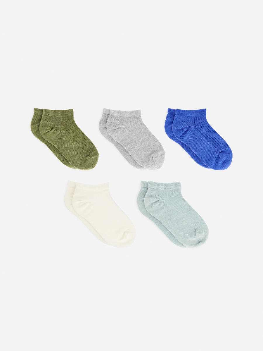 Sneaker-Socken, 5er-Set-#A6B8BA-11747