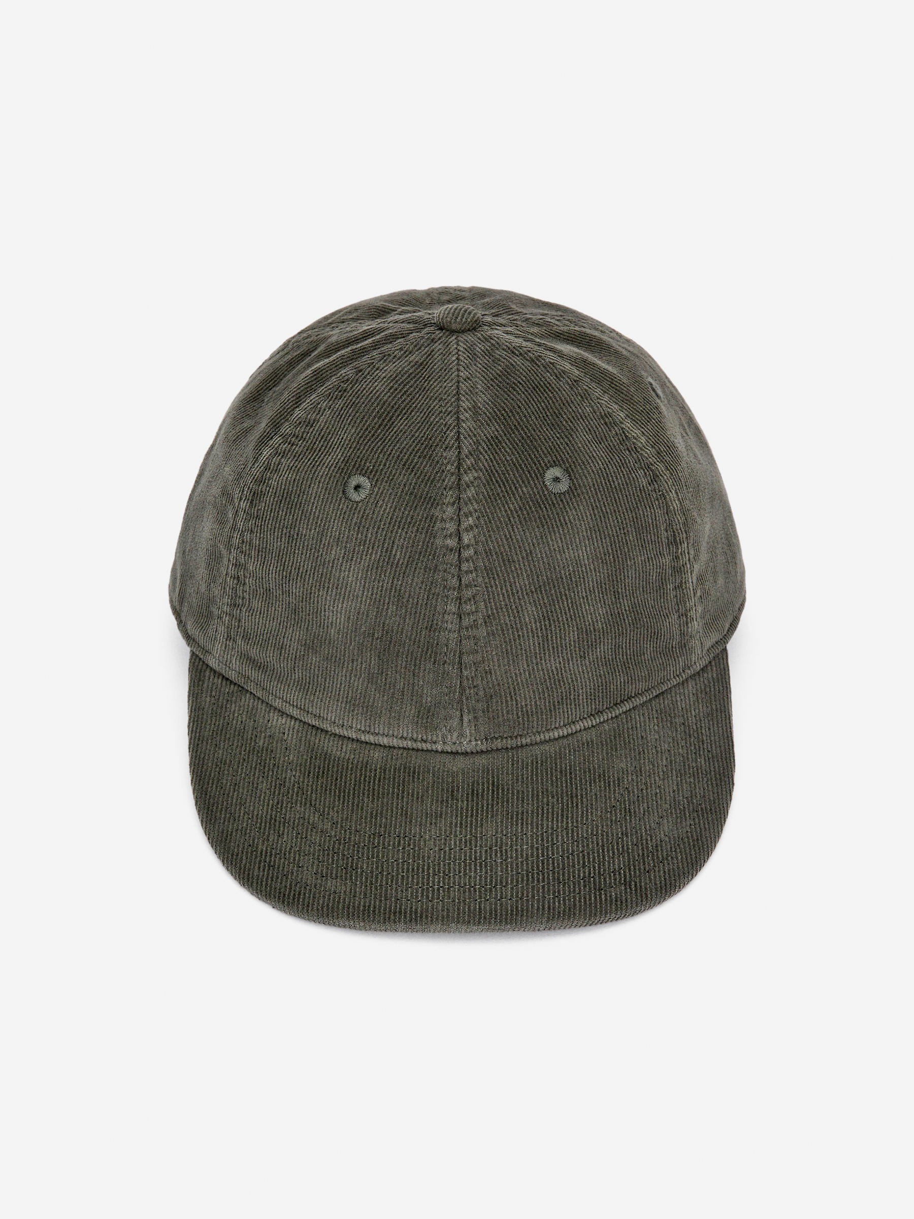 Corduroy Cap - Khaki Green - Men - StillMedia/DescriptiveStillLife - 1
