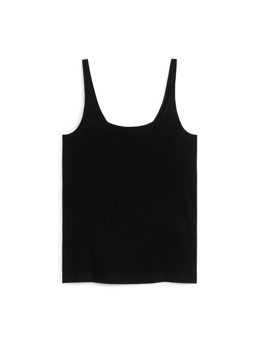 Geripptes Tanktop-#272628-5147