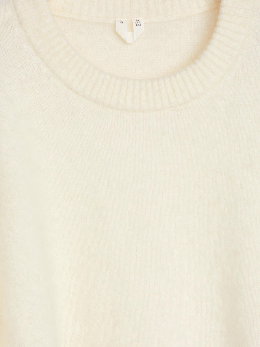 Alpaca-Wool Blend Jumper-#F2E8D6-12847