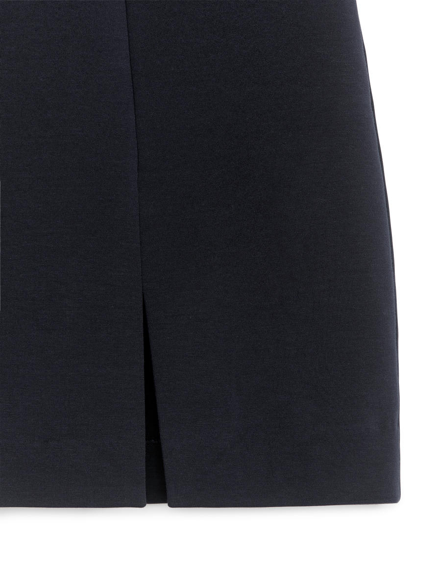 Mini Jersey Skirt - Dark Blue - Regular fit - Women - 1103482010