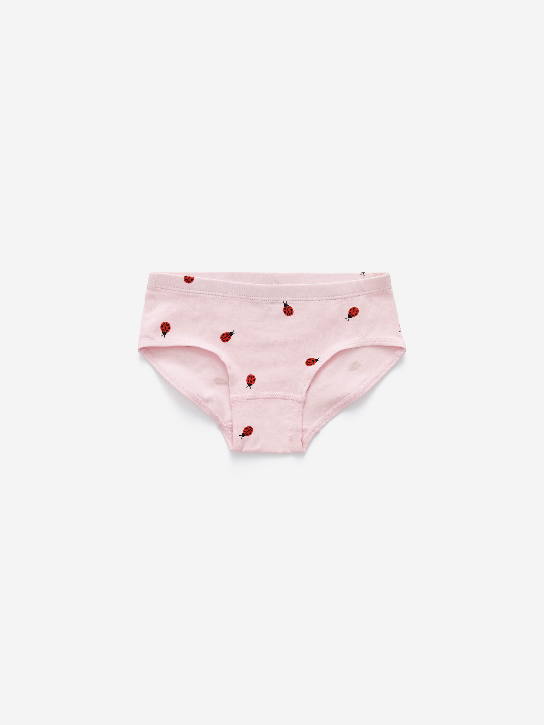 Cotton Jersey Briefs Set of 5 - Pink/Blue/Beige - Regular fit - Children - StillMedia/DescriptiveDetail - 1