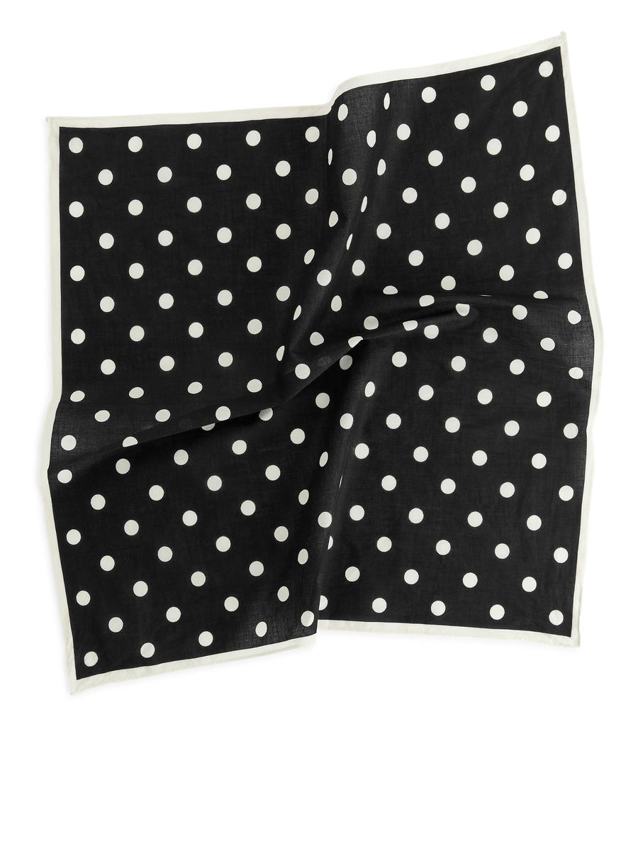 Bandana en coton - Noir/Blanc - Enfant - 1156270003