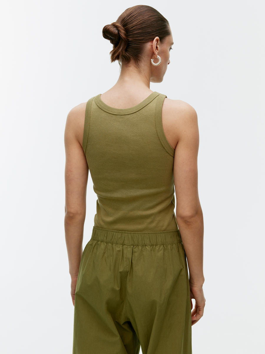 Rippträgerhemd - Khaki - Slim Fit - Women - 0974907013