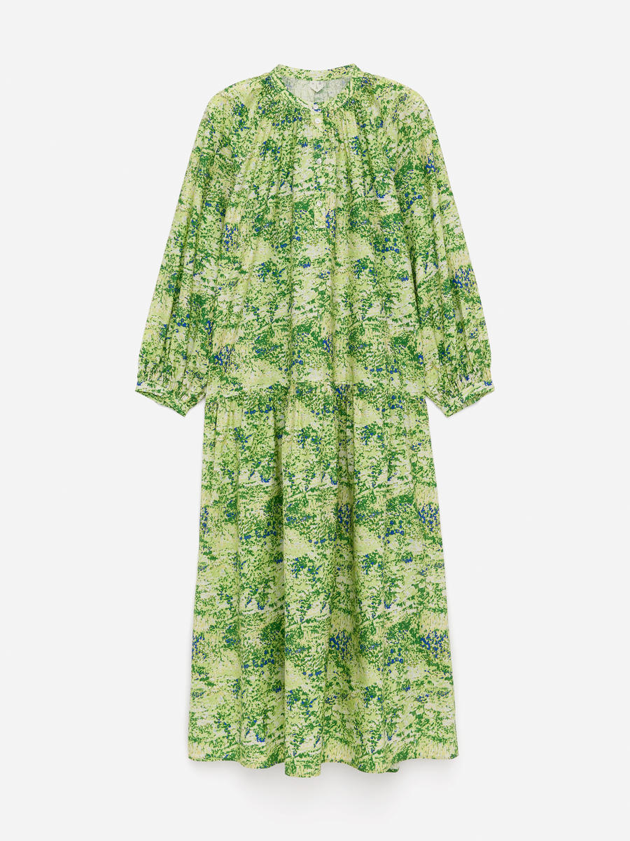 ARKET Women's  Cotton Maxi Dress Green,  size 34