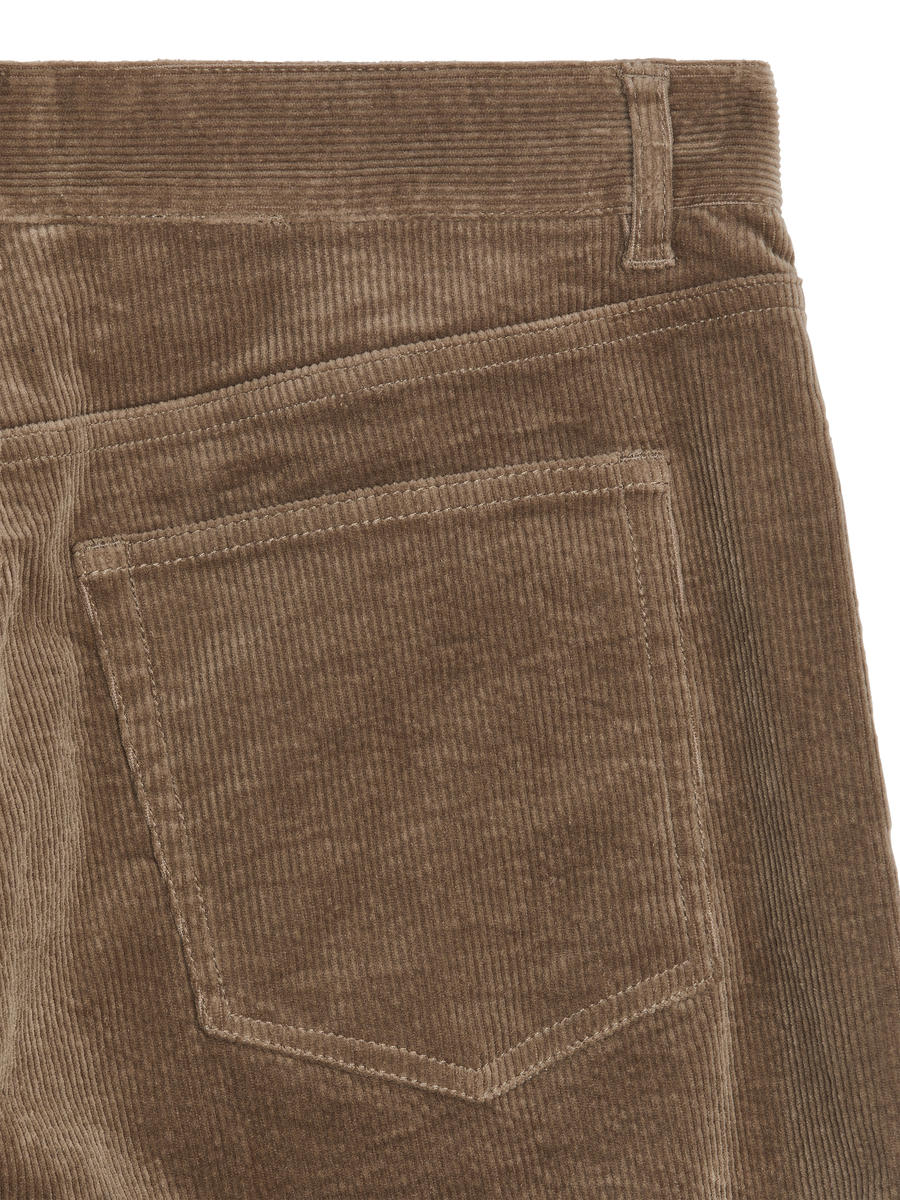 Weite Cordhose-#746A5F-12612